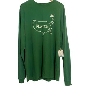 Masters Golf Long Sleeve green Tshirt Brand New W Tags Excellent condition SZ XL